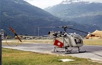 Aérospatiale Alouette II HB-XLG at Sion Airport, Switzerland