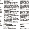 Scarborough News Obituary 10-10-2013