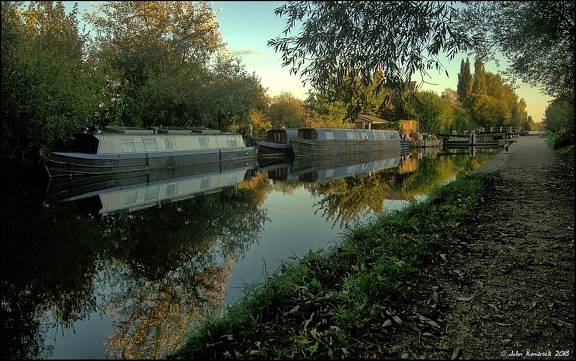 Lee Valley Navigation Canal at Dusk