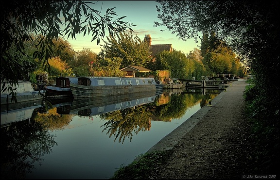 Lee Valley Navigation Canal at Dusk