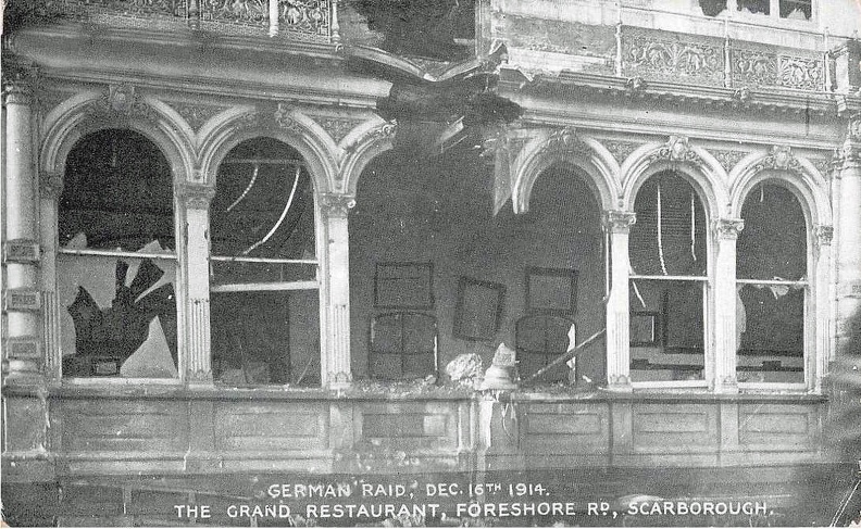 German Raid Dec 16th Dec 1914 The Grand Restaurant, Foreshore Rd.jpg