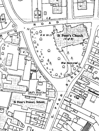 St.Peter's School, Parkstone OS map 1960s.jpg