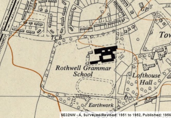 Rothwell Grammar School (Wakefield) OS1956.jpg