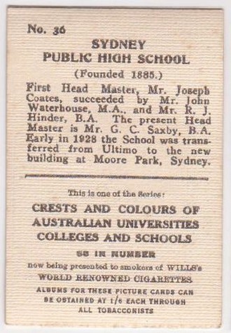 36 Sydney Boys' High School, Moore Park, Sydney. N.S.W.jpg