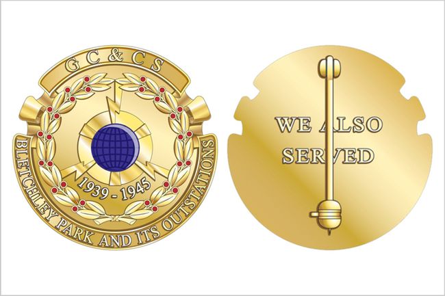Bletchley Park War Service badge/medal